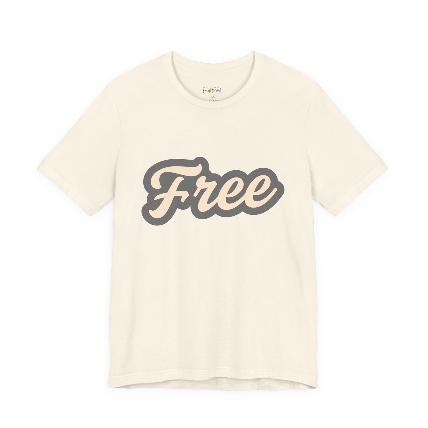Give Us Free Neutral and Gray print