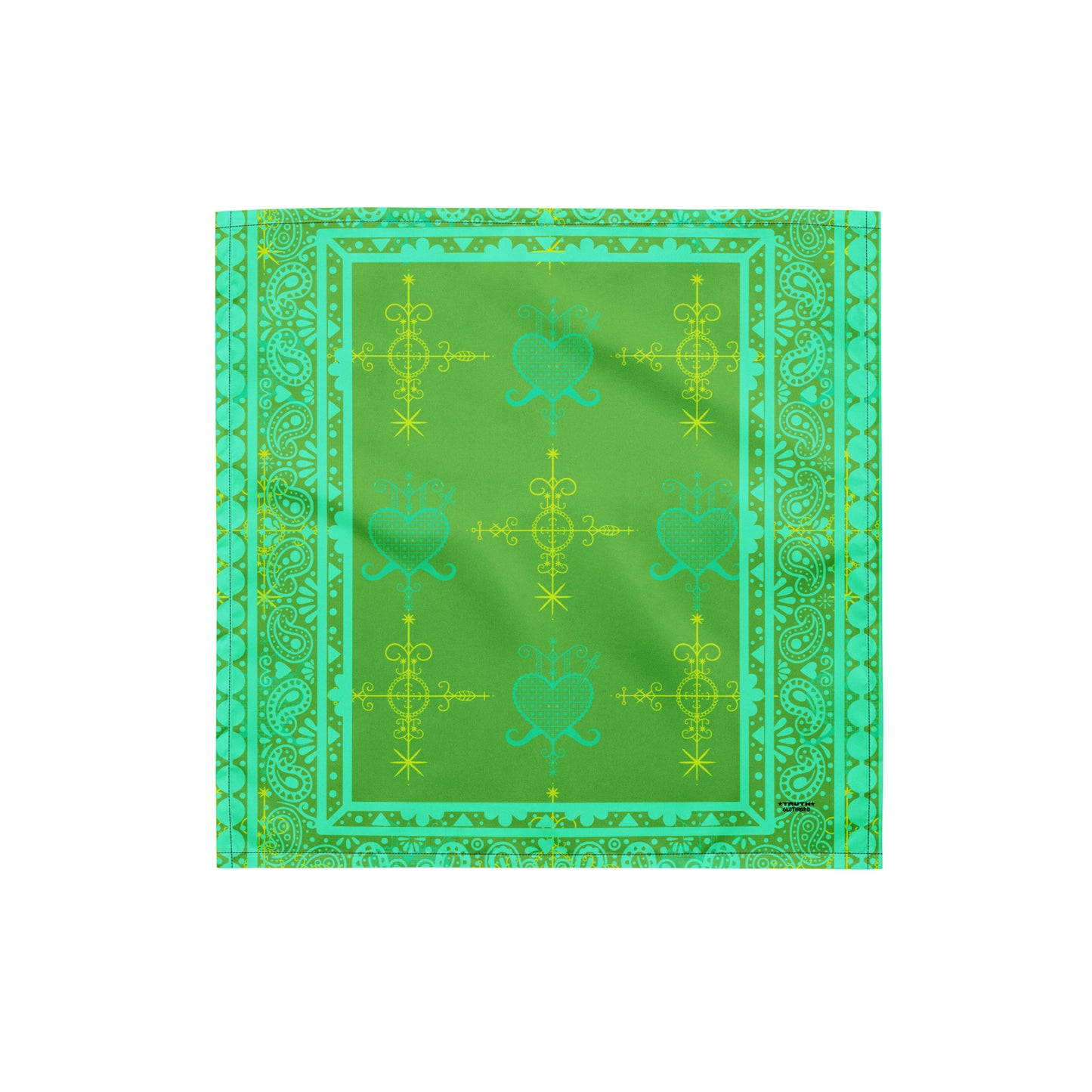 Simbi x Ezili Turqouise Print Bandana Scarf