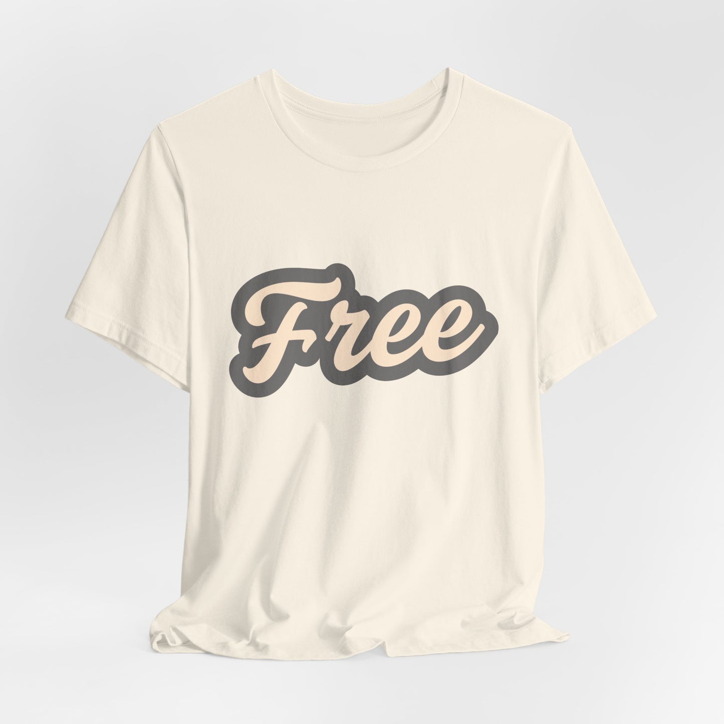 Give Us Free Neutral and Gray print