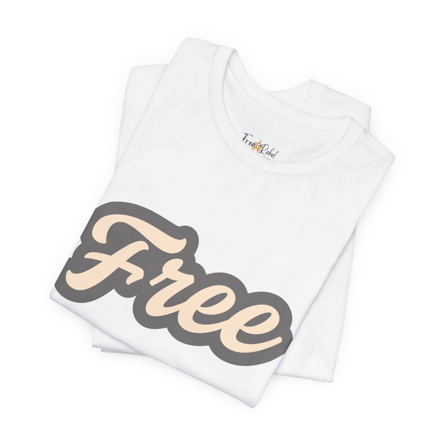 Give Us Free Neutral and Gray print