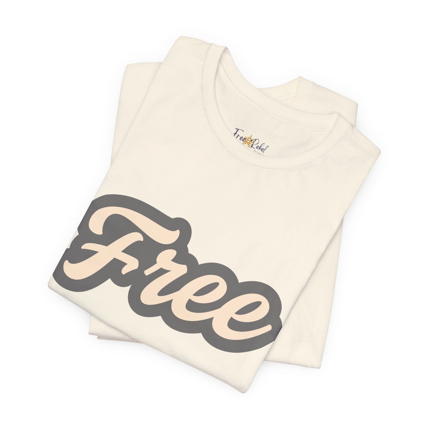 Give Us Free Neutral and Gray print