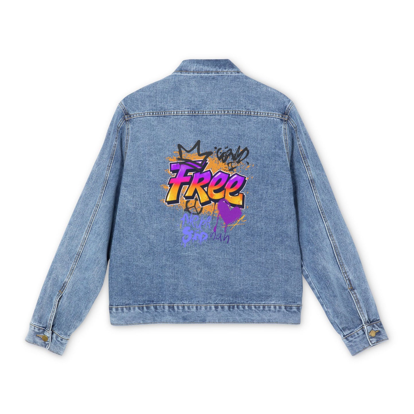 Free Graffiti Crowned Denim Jacket - Free Graffiti Collection