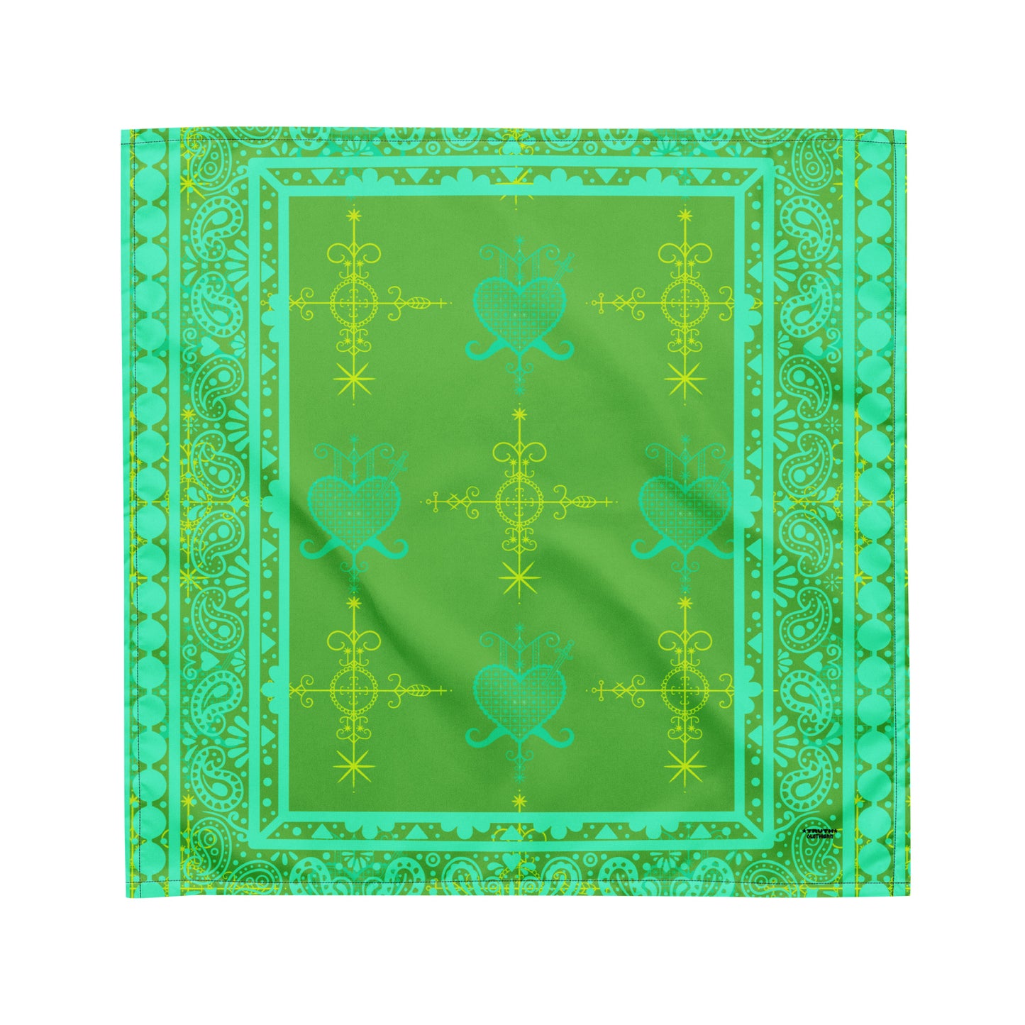 Simbi x Ezili Turqouise Print Bandana Scarf